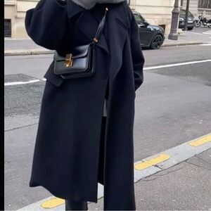 London Fog Black maxi winter coat